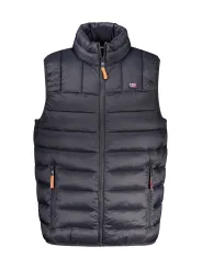 "NORWAY 1963 Jacken im Sale | NORWEGEN 1963 Herren Ärmellose Jacke - Schwarz | Kontrastdetails, Reißverschluss, Applikation & Logo | 2 Außentaschen & 2 Inn online kaufen"|Planet-Deluxe