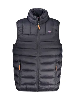 NORWEGEN 1963 Herren Ärmellose Jacke - Schwarz mit Details