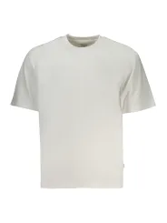"GUESS JEANS T-Shirts im Sale | GUESS JEANS Herren Kurzarm T-Shirt Weiß – Oversize-Passform, Rundhalsausschnitt, Logo-Stickerei, 50 % Bio-Baumwolle online kaufen"|Planet-Deluxe