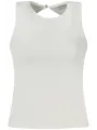 "GUESS JEANS Hemden im Sale | GUESS JEANS Damen Top in Weiß mit Knopf am Hals und Logo-Design online kaufen"|Planet-Deluxe