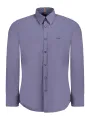 "Boss Hemden im Sale | BOSS Herren Langarmhemd Blau – Normale Passform, Italienischer Kragen, 1-Knopf-Manschetten, Logo-Stickerei online kaufen"|Planet-Deluxe