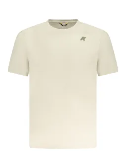 "K-WAY Herren Kurzarm T-Shirt Beige – Stil & Komfort"