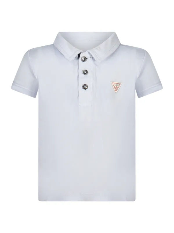 "GUESS JEANS Poloshirts im Sale | GUESS JEANS POLO KURZE ÄRMEL KINDER BLAU online kaufen"|Planet-Deluxe