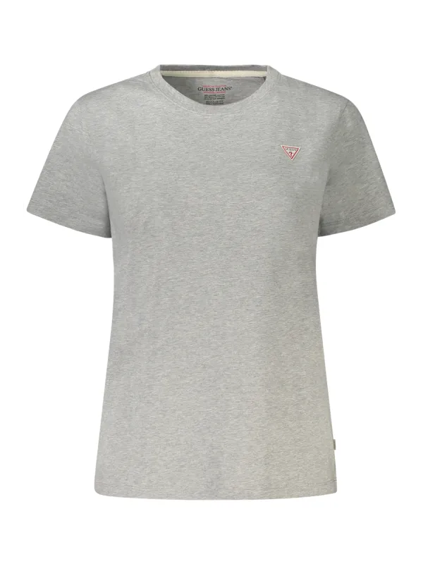 "GUESS JEANS T-Shirts im Sale | GUESS JEANS Damen Kurzarm T-Shirt Grau – Rundhalsausschnitt, Logo-Print, Bio-Baumwolle online kaufen"|Planet-Deluxe "GUESS JEANS T-Shirts im Sale | GUESS JEANS Damen Kurzarm T-Shirt Grau – Rundhalsausschnitt, Logo-Print, Bio-Baumwolle online kaufen"|Planet-Deluxe