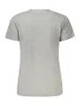 "GUESS JEANS T-Shirts im Sale | GUESS JEANS Damen Kurzarm T-Shirt Grau – Rundhalsausschnitt, Logo-Print, Bio-Baumwolle online kaufen"|Planet-Deluxe