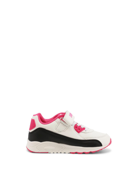 Weißes Kinder-Sneaker mit pinken Akzenten