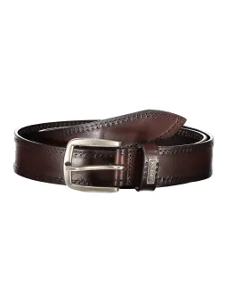 GUESS Jeans Herren Ledergürtel Braun - Stilvoll & Elegant