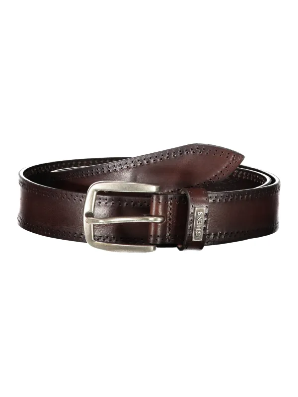"GUESS JEANS Gürtel im Sale | GUESS JEANS LEDERGÜRTEL HERREN BRAUN online kaufen"|Planet-Deluxe