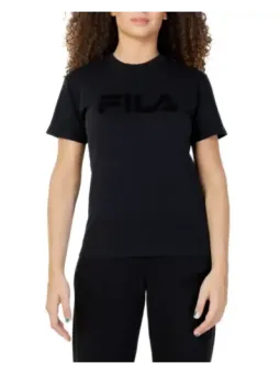 Schwarzes Fila Logo T-Shirt