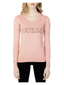 Rosa Guess Strass Langarm
