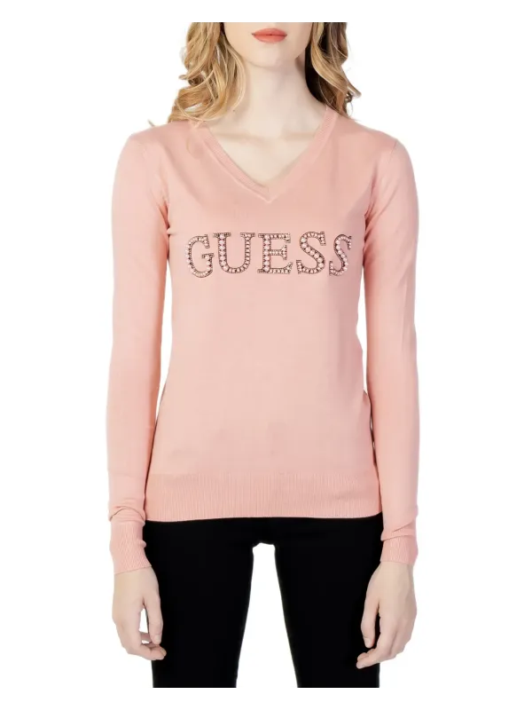 Rosa Guess Strass Langarm Rosa Guess Strass Langarm
