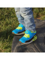 Royalblaue und gelbe Kindersneakers
