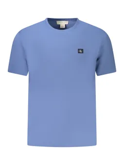 CALVIN KLEIN Herren T-Shirt Blau - Kurzarm, Stilvoll