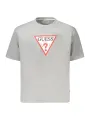 "GUESS JEANS T-Shirts im Sale | GUESS JEANS Damen Kurzarm T-Shirt Grau - Oversize Passform, Rundhalsausschnitt, Logo-Druck, Bio-Baumwolle online kaufen"|Planet-Deluxe