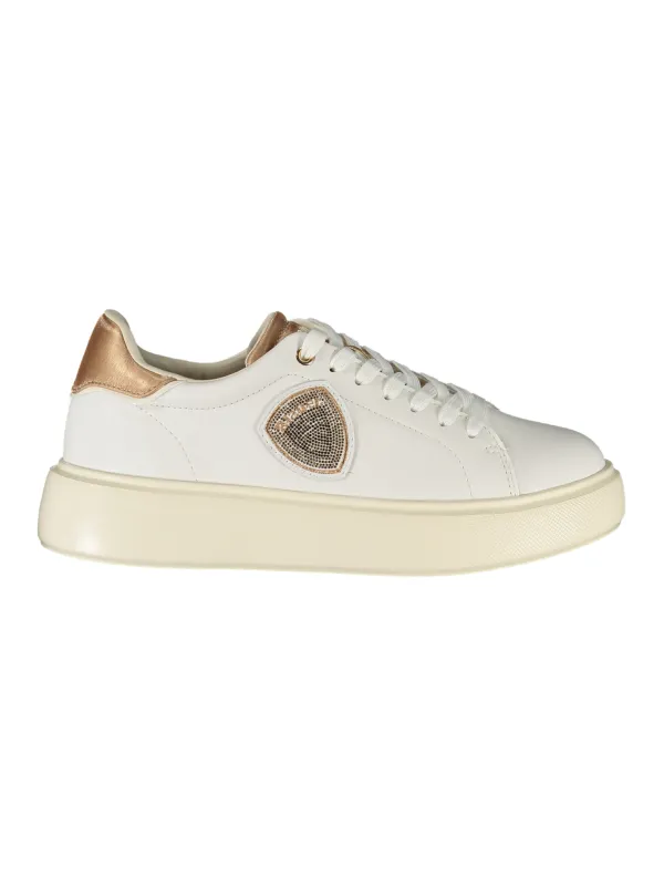 "Blauer Sneakers im Sale | Blauer Damen Sportschuhe Weiß - Sneaker mit Schnürsenkel, Kontrastierenden Bronze-Details, Herausnehmbarem Fußbett und Logo-A online kaufen"|Planet-Deluxe "Blauer Sneakers im Sale | Blauer Damen Sportschuhe Weiß - Sneaker mit Schnürsenkel, Kontrastierenden Bronze-Details, Herausnehmbarem Fußbett und Logo-A online kaufen"|Planet-Deluxe