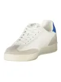 "Blauer Sneakers im Sale | Blauer Herren Sportschuhe Weiß - Schnürschuhe mit Kontrastdetails in Königsblau, Herausnehmbarer Einlegesohle & Logo-Print online kaufen"|Planet-Deluxe