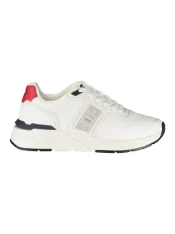 Blauer Herren-Sneaker Weiß – Stilvolle Schnürschuhe mit Logo