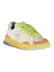 "Blauer Sneakers im Sale | Kontrast-Sneaker Creme/Rosa/Glyzinien mit Wechselfußbett online kaufen"|Planet-Deluxe