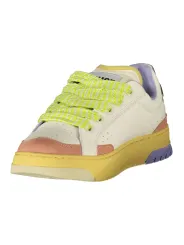"Blauer Sneakers im Sale | Kontrast-Sneaker Creme/Rosa/Glyzinien mit Wechselfußbett online kaufen"|Planet-Deluxe