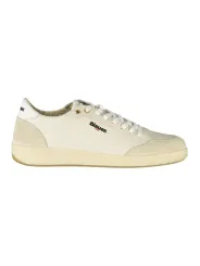 "Blauer Sneakers im Sale | Blauer Herren Sportschuhe Weiß - Schnürschuhe mit Kontrastdetails, Herausnehmbarer Einlegesohle und Logo-Print online kaufen"|Planet-Deluxe