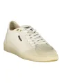 "Blauer Sneakers im Sale | Blauer Herren Sportschuhe Weiß - Schnürschuhe mit Kontrastdetails, Herausnehmbarer Einlegesohle und Logo-Print online kaufen"|Planet-Deluxe