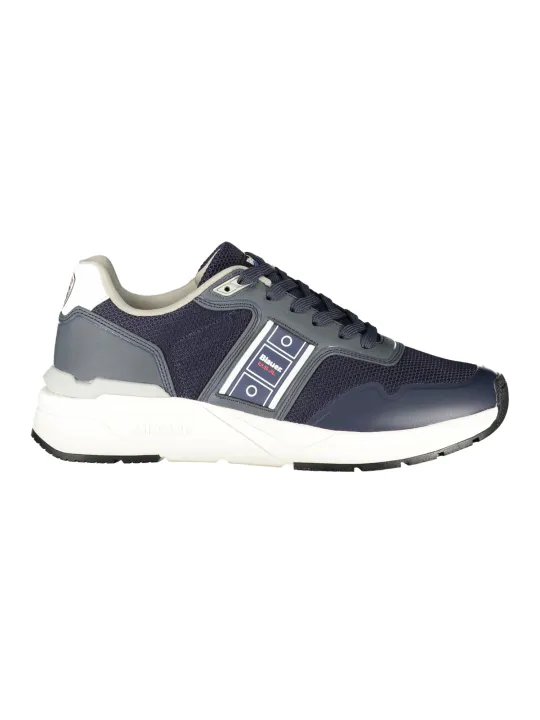 "Blauer Sneakers im Sale | Sneaker Blauer Kontrastdetails Applikation Logo Schnürer online kaufen"|Planet-Deluxe