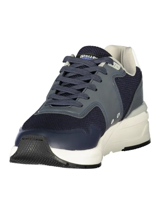 "Blauer Sneakers im Sale | Sneaker Blauer Kontrastdetails Applikation Logo Schnürer online kaufen"|Planet-Deluxe