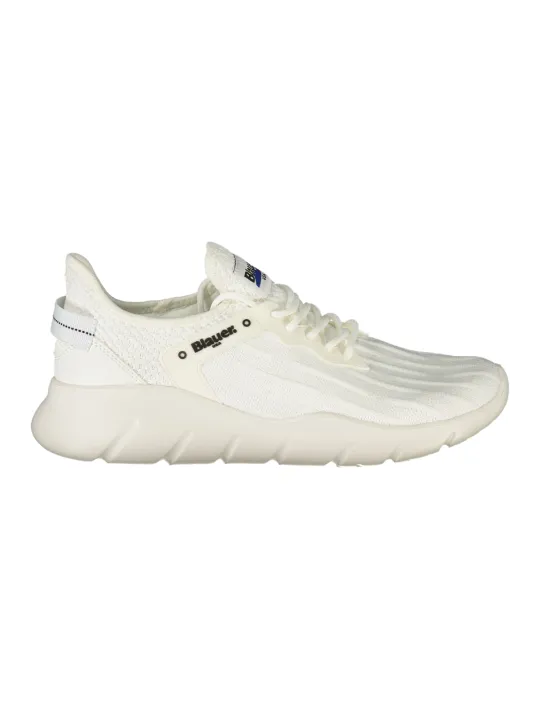 "Blauer Sneakers im Sale | Kontrast Sneaker Blauer S5HULETT01KNI BIWHI online kaufen"|Planet-Deluxe