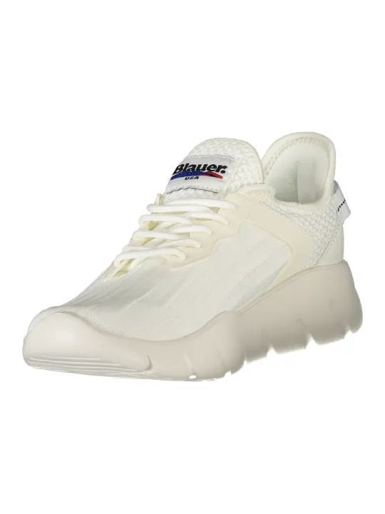"Blauer Sneakers im Sale | Kontrast Sneaker Blauer S5HULETT01KNI BIWHI online kaufen"|Planet-Deluxe