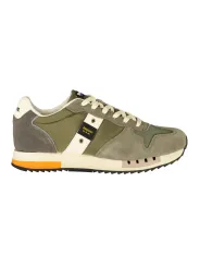 "Blauer Sneakers im Sale | Kontrast-Sneaker mit Print und Logo Blauer S5QUEENS01MES online kaufen"|Planet-Deluxe