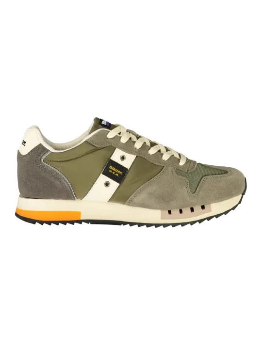 "Blauer Sneakers im Sale | Kontrast-Sneaker mit Print und Logo Blauer S5QUEENS01MES online kaufen"|Planet-Deluxe