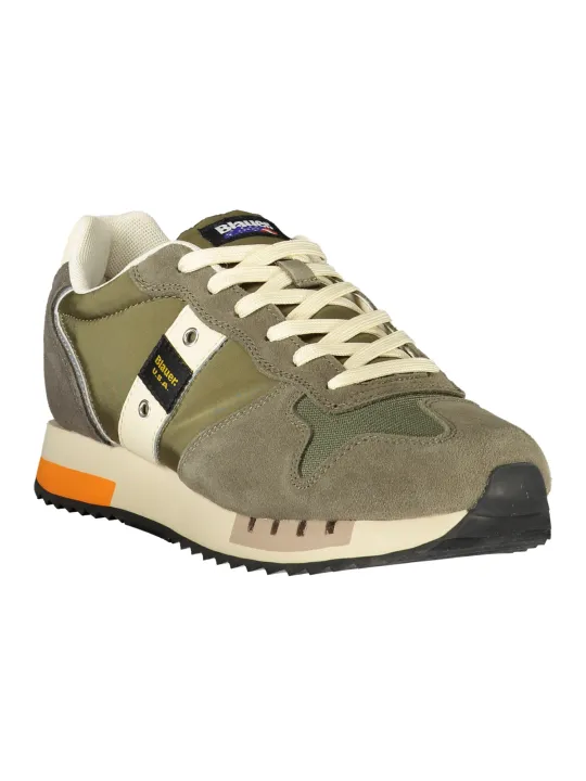 "Blauer Sneakers im Sale | Kontrast-Sneaker mit Print und Logo Blauer S5QUEENS01MES online kaufen"|Planet-Deluxe