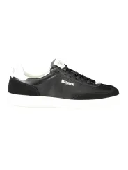"Blauer Sneakers im Sale | Blauer Sneakers mit Schnürsenkel und Kontrastdetails in Weiß online kaufen"|Planet-Deluxe