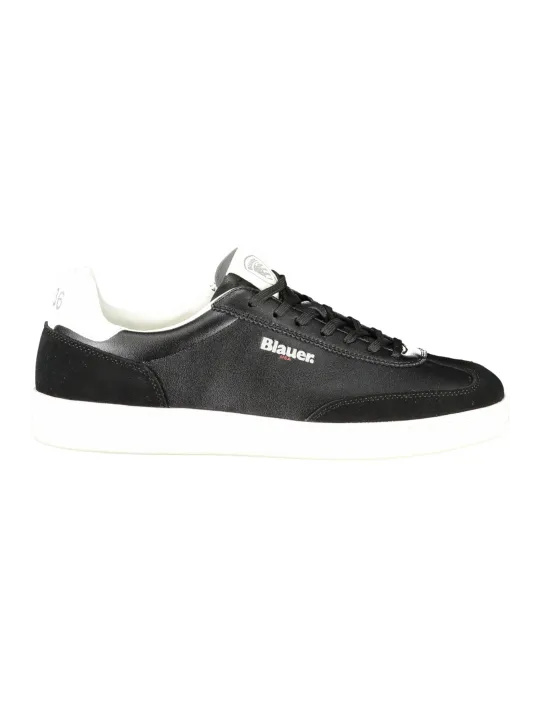 "Blauer Sneakers im Sale | Blauer Sneakers mit Schnürsenkel und Kontrastdetails in Weiß online kaufen"|Planet-Deluxe