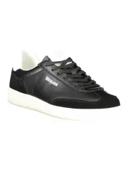 "Blauer Sneakers im Sale | Blauer Sneakers mit Schnürsenkel und Kontrastdetails in Weiß online kaufen"|Planet-Deluxe
