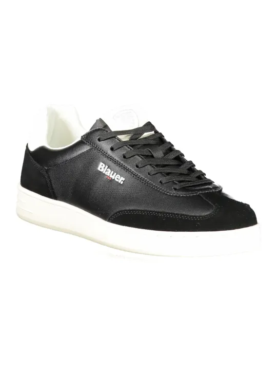 "Blauer Sneakers im Sale | Blauer Sneakers mit Schnürsenkel und Kontrastdetails in Weiß online kaufen"|Planet-Deluxe