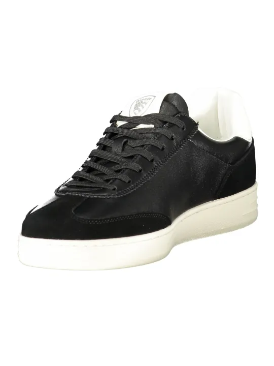 "Blauer Sneakers im Sale | Blauer Sneakers mit Schnürsenkel und Kontrastdetails in Weiß online kaufen"|Planet-Deluxe