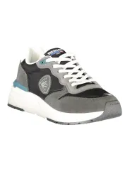 "Blauer Sneakers im Sale | Kontrast-Sneaker Blauer mit Logo und Schnürsenkel online kaufen"|Planet-Deluxe