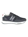 "Blauer Sneakers im Sale | Blauer Kontrast-Sneaker mit Print und Logo online kaufen"|Planet-Deluxe