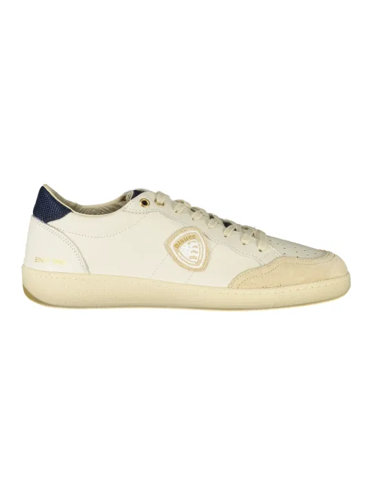 "Blauer Sneakers im Sale | Blauer S5MURRAY12 Schnuersenkel Sneaker mit Blauem Kontrast online kaufen"|Planet-Deluxe