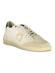 "Blauer Sneakers im Sale | Blauer S5MURRAY12 Schnuersenkel Sneaker mit Blauem Kontrast online kaufen"|Planet-Deluxe
