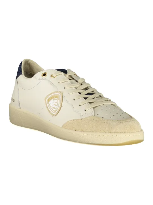 "Blauer Sneakers im Sale | Blauer S5MURRAY12 Schnuersenkel Sneaker mit Blauem Kontrast online kaufen"|Planet-Deluxe