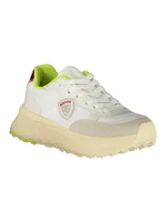 "Blauer Sneakers im Sale | Kontrast-Sneaker mit Schnürsenkel und herausnehmbarem Fußbett online kaufen"|Planet-Deluxe