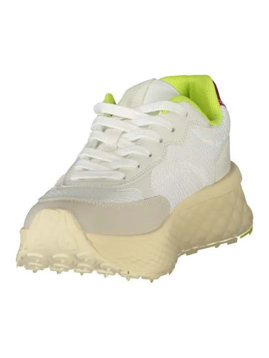 "Blauer Sneakers im Sale | Kontrast-Sneaker mit Schnürsenkel und herausnehmbarem Fußbett online kaufen"|Planet-Deluxe