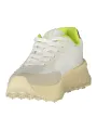 "Blauer Sneakers im Sale | Kontrast-Sneaker mit Schnürsenkel und herausnehmbarem Fußbett online kaufen"|Planet-Deluxe