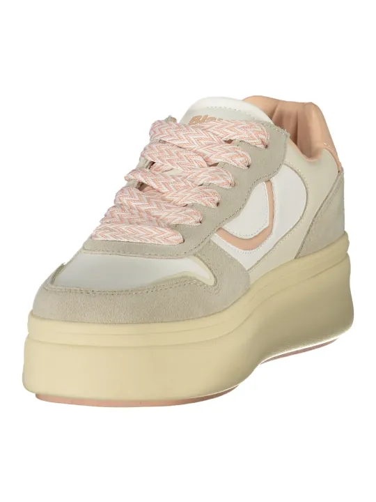 "Blauer Sneakers im Sale | Kontrast-Sneaker CremePink mit Herausnehmbarem Fußbett online kaufen"|Planet-Deluxe