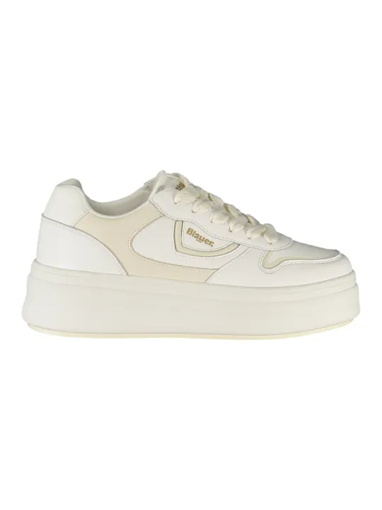 "Blauer Sneakers im Sale | Blauer Kontrast-Sneaker mit Wechselschnürsenkel online kaufen"|Planet-Deluxe