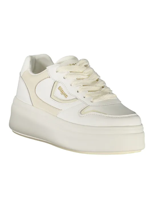 "Blauer Sneakers im Sale | Blauer Kontrast-Sneaker mit Wechselschnürsenkel online kaufen"|Planet-Deluxe