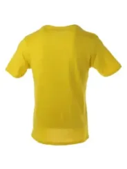 Gelbes Polyester Kurzarm-T-Shirt