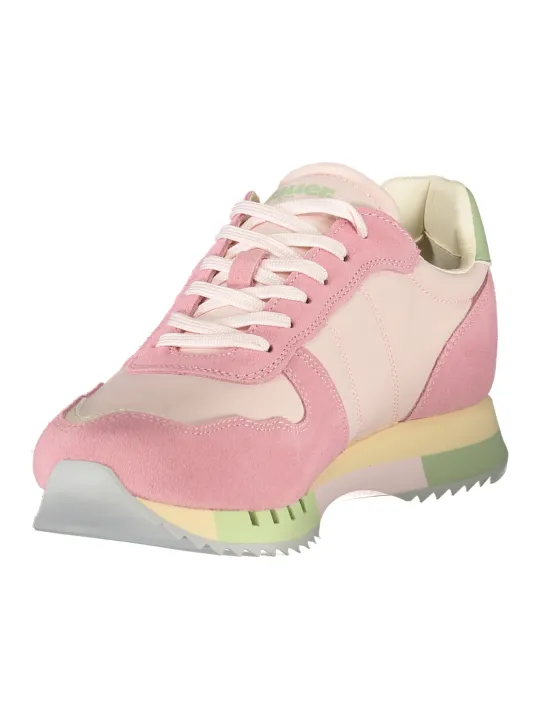 "Blauer Sneakers im Sale | Blauer Sneaker Kontrastdetails Herausnehmbare Einlegesohle online kaufen"|Planet-Deluxe